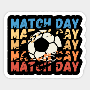 Distressed Match Day Sticker